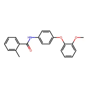 N-[4-(2-methoxyphenoxy)phenyl]-2-methylbenzamide structure