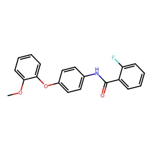 2-fluoro-N-[4-(2-methoxyphenoxy)phenyl]benzamide structure
