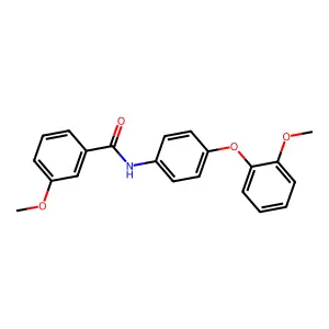 3-methoxy-N-[4-(2-methoxyphenoxy)phenyl]benzamide structure