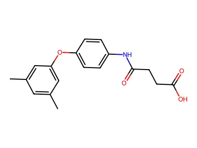 4-[4-(3,5-Dimethylphenoxy)anilino]-4-oxobutanoic acid structure