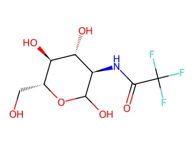 2-Deoxy-2-trifluoroacetamido-d-glucose structure