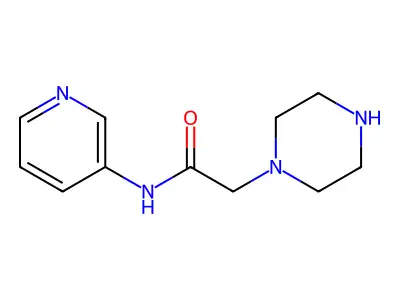 2-(piperazin-1-yl)-N-(pyridin-3-yl)acetamide trihydrochloride structure