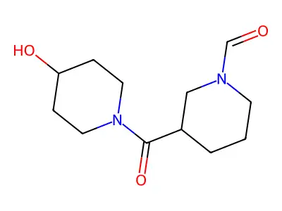 3-(4-Hydroxypiperidine-1-carbonyl)piperidine-1-carbaldehyde structure