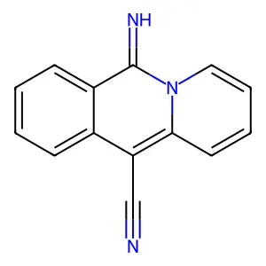 6-Imino-6H-pyrido[1,2-B]isoquinoline-11-carbonitrile structure