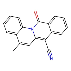 5-Methyl-12-oxo-12H-isoquinolino[2,3-a]quinoline-7-carbonitrile structure