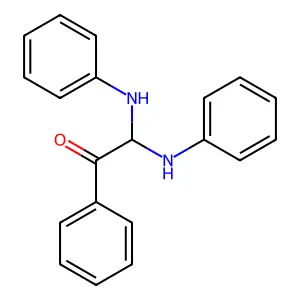 2,2-Dianilino-1-phenylethanone structure