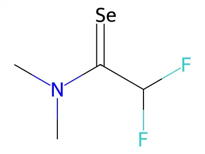 Ethaneselenamide, 2,2-difluoro-N,N-dimethyl- structure