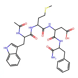 Acetyltetragastrin structure