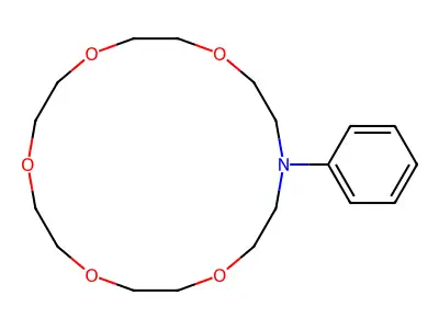 16-Phenyl-1,4,7,10,13-pentaoxa-16-azacyclooctadecane structure