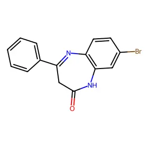 2H-1,5-Benzodiazepin-2-one, 8-bromo-1,3-dihydro-4-phenyl- structure