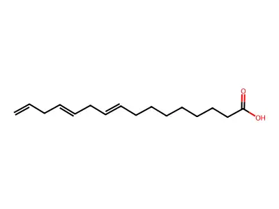 9,12,15-Hexadecatrienoic acid structure