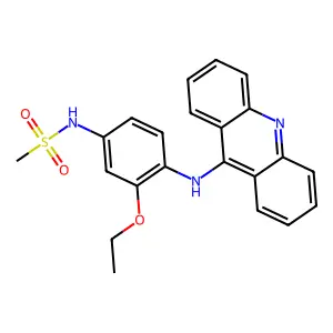 Methanesulfonanilide, 4'-(9-acridinylamino)-3'-ethoxy- structure