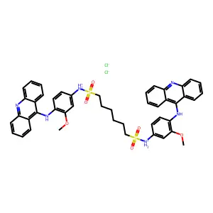 C46H44N6O6S2.2ClH.4H2O structure