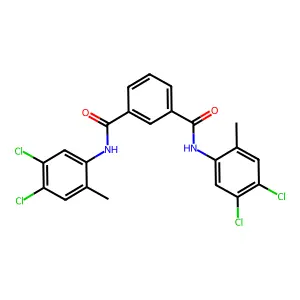 N,N'-Bis(4,5-dichloro-2-methylphenyl)isophthalamide structure
