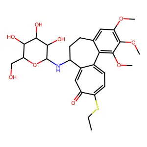 Benzo[a]heptalen-9(5H)-one,7-dihydro-1,2,3-trimethoxy-, (S)- structure