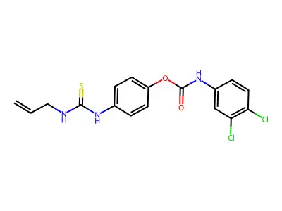4-(3-ALLYL-2-THIOUREIDO)PHENYL N-(3,4-DICHLOROPHENYL)CARBAMATE structure