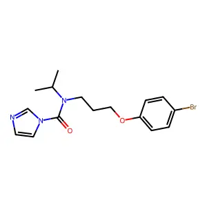 1H-Imidazole-1-carboxamide, N-(3-(4-bromophenoxy)propyl)-N-(1-methylethyl)- structure
