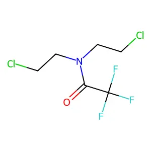 N,N-Bis(2-chloroethyl)-2,2,2-trifluoroacetamide structure