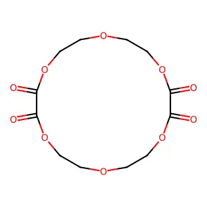 1,4,7,10,13,16-Hexaoxacyclooctadecane-2,3,11,12-tetrone structure