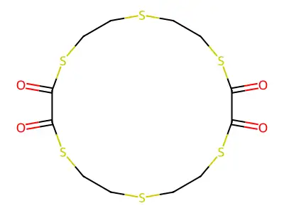 1,4,7,10,13,16-Hexathiacyclooctadecane-2,3,11,12-tetrone structure