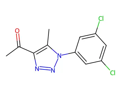 1-[1-(3,5-dichlorophenyl)-5-methyl-1H-1,2,3-triazol-4-yl]ethan-1-one structure