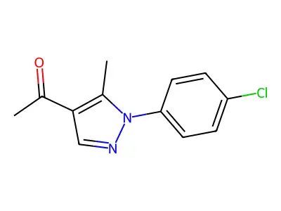 1-(1-(4-chlorophenyl)-5-methyl-1H-pyrazol-4-yl)ethanone structure