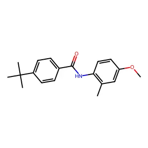4-tert-butyl-N-(4-methoxy-2-methylphenyl)benzamide structure