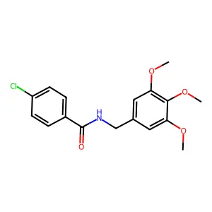 4-氯-N-(3,4,5-三甲氧基苄基)苯甲酰胺 structure