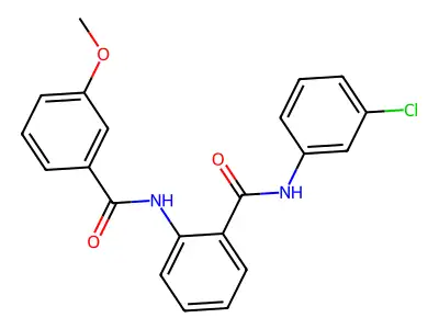 N-(3-chlorophenyl)-2-[(3-methoxybenzoyl)amino]benzamide structure