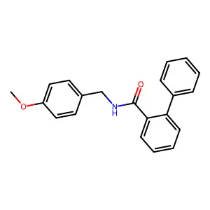 N-[(4-methoxyphenyl)methyl]-2-phenylbenzamide structure