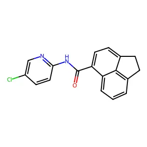 N-(5-chloro-2-pyridinyl)-1,2-dihydro-5-acenaphthylenecarboxamide structure
