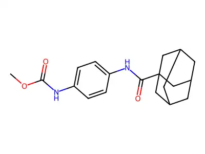 Methyl 4-[(1-adamantylcarbonyl)amino]phenylcarbamate structure