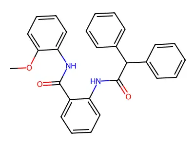 2-[(diphenylacetyl)amino]-N-(2-methoxyphenyl)benzamide structure