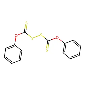 ((((Phenoxycarbonothioyl)dithio)carbonothioyl)oxy)benzene structure