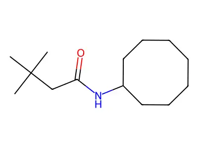 N-cyclooctyl-3,3-dimethylbutanamide structure