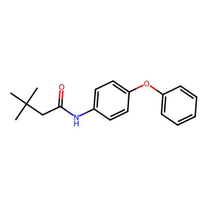 3,3-二甲基-N-(4-苯氧基苯基)丁酰胺 structure