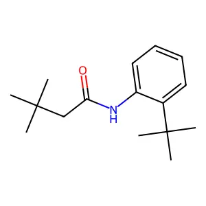 N-(2-tert-butylphenyl)-3,3-dimethylbutanamide structure