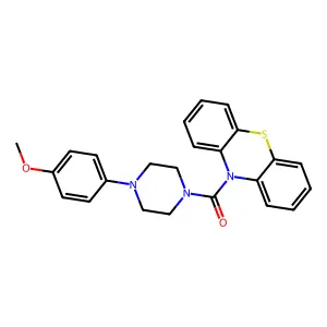 4-(4-Methoxyphenyl)piperazinyl phenothiazin-10-yl ketone structure