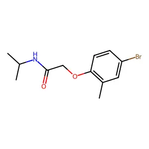2-(4-bromo-2-methylphenoxy)-N-propan-2-ylacetamide structure