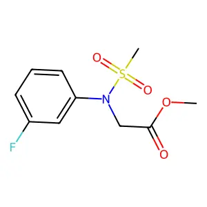 Methyl [3-fluoro(methylsulfonyl)anilino]acetate structure