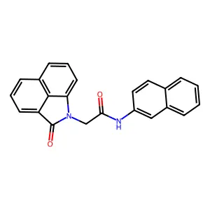 N-(2-naphthyl)-2-(2-oxobenzo[cd]indol-1(2H)-yl)acetamide structure