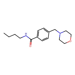 N-butyl-4-(morpholin-4-ylmethyl)benzamide structure