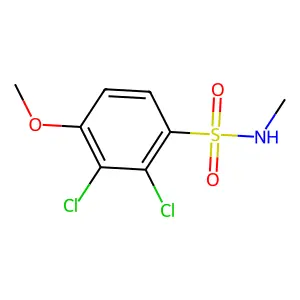 2,3-dichloro-4-methoxy-N-methylbenzenesulfonamide structure