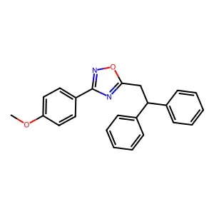 5-(2,2-Diphenylethyl)-3-(4-methoxyphenyl)-1,2,4-oxadiazole structure