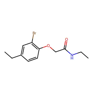 2-(2-溴-4-乙基苯氧基)-N-乙基乙酰胺 structure