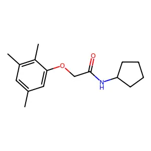 N-环戊基-2-(2,3,5-三甲基苯氧基)乙酰胺 structure