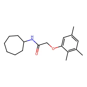 N-环庚基-2-(2,3,5-三甲基苯氧基)乙酰胺 structure