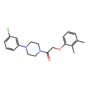1-[4-(3-Chlorophenyl)piperazin-1-yl]-2-(2,3-dimethylphenoxy)ethanone structure