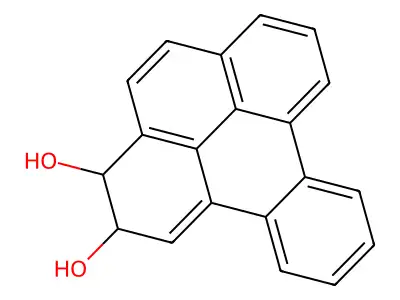 Benz(e)pyrene-4,5-diol, 4,5-dihydro-, trans- structure