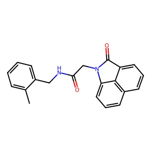 N-(2-methylbenzyl)-2-(2-oxobenzo[cd]indol-1(2H)-yl)acetamide structure